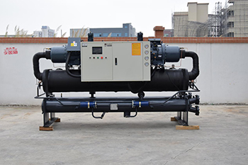 Low temperature -20°C water cooled glycol chiller unit