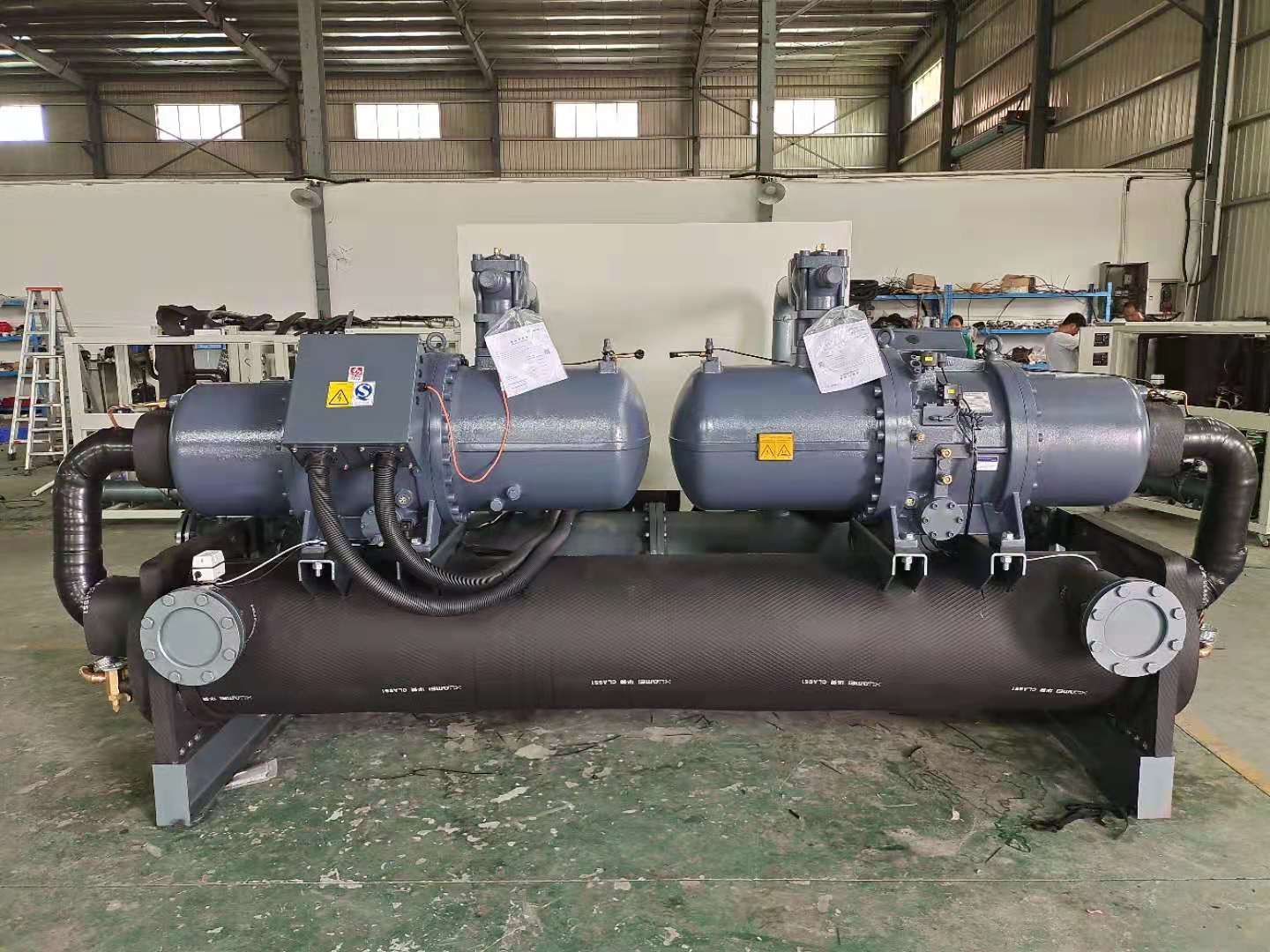 What is the cooling process of the chiller?