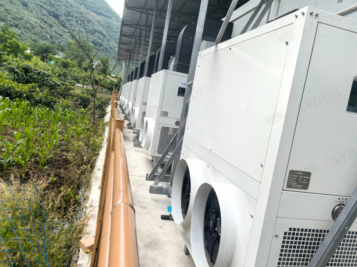 heat pump units in Shiitake mushroom cultivation 