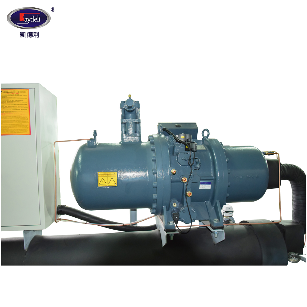 Screw water cooling chiller type cooled milk compressor 100 ton 