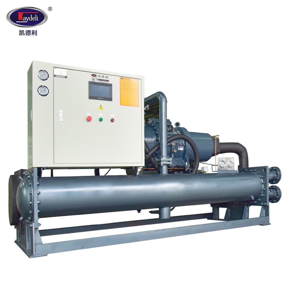 Kaydeli Screw 300kw industrial chiller with120 kw water rotary air compressor