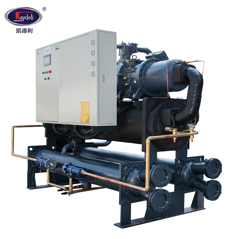 150ton 180hp Water-cooled Screw Chillers in plastic industry for extruder, injection machine, blowing machine