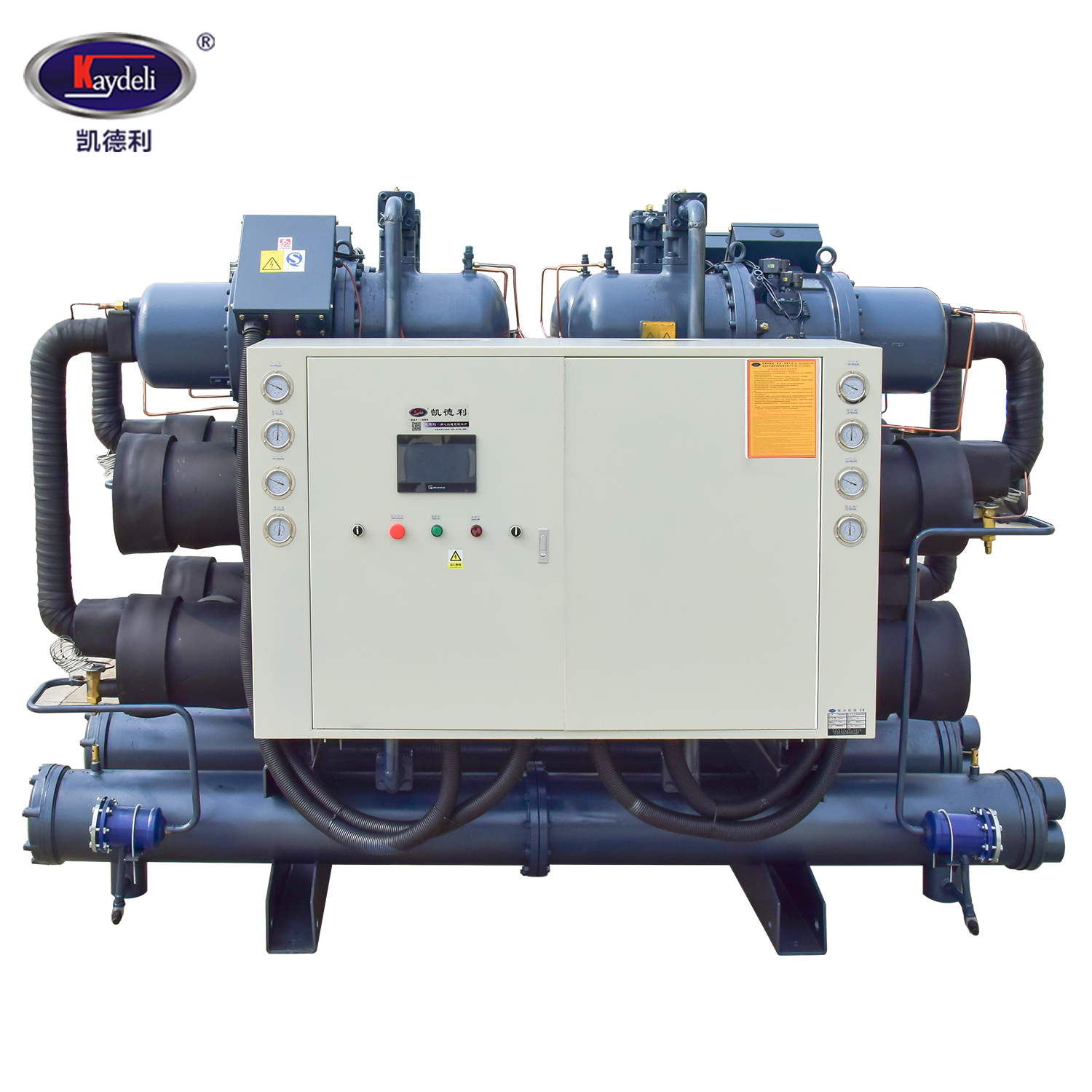 640hp 520ton 520Rt Water Cooled Screw Compressor Chiller For Anodizing  In Building